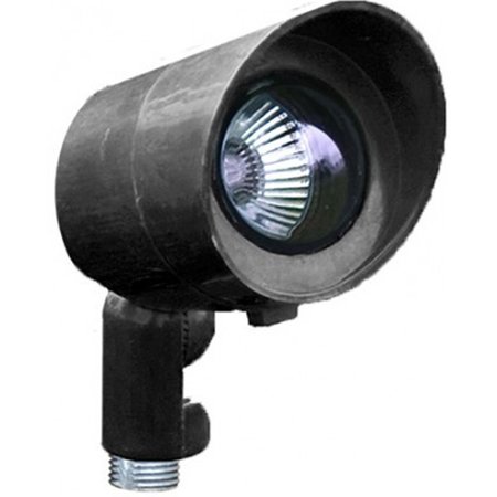 DABMAR LIGHTING 7W & 12V MR16 Fiberglass Hooded Spot Light Black FG132-LED7-B